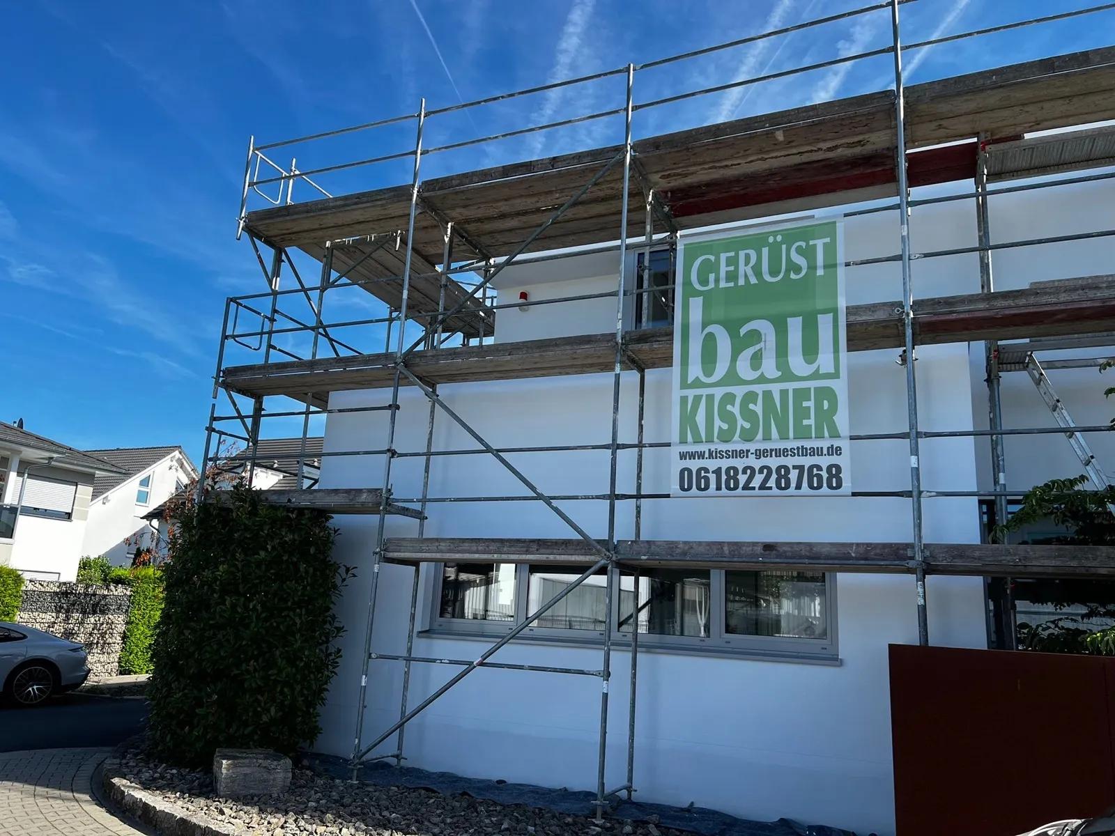 Fassadenprojekt mit Gerüst